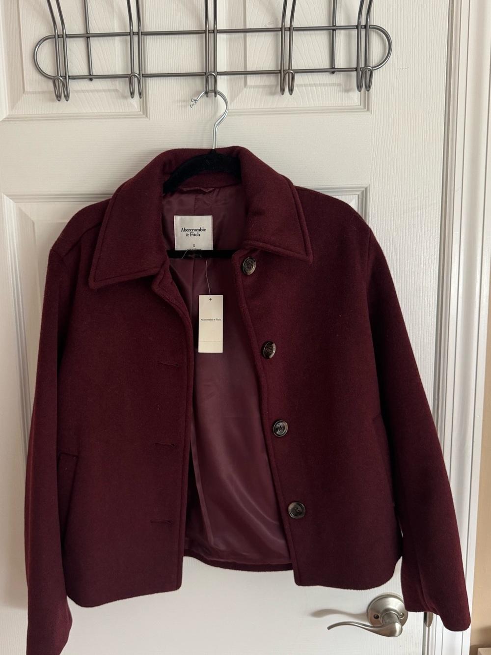 NWT Abercrombie Wool Blend Coat